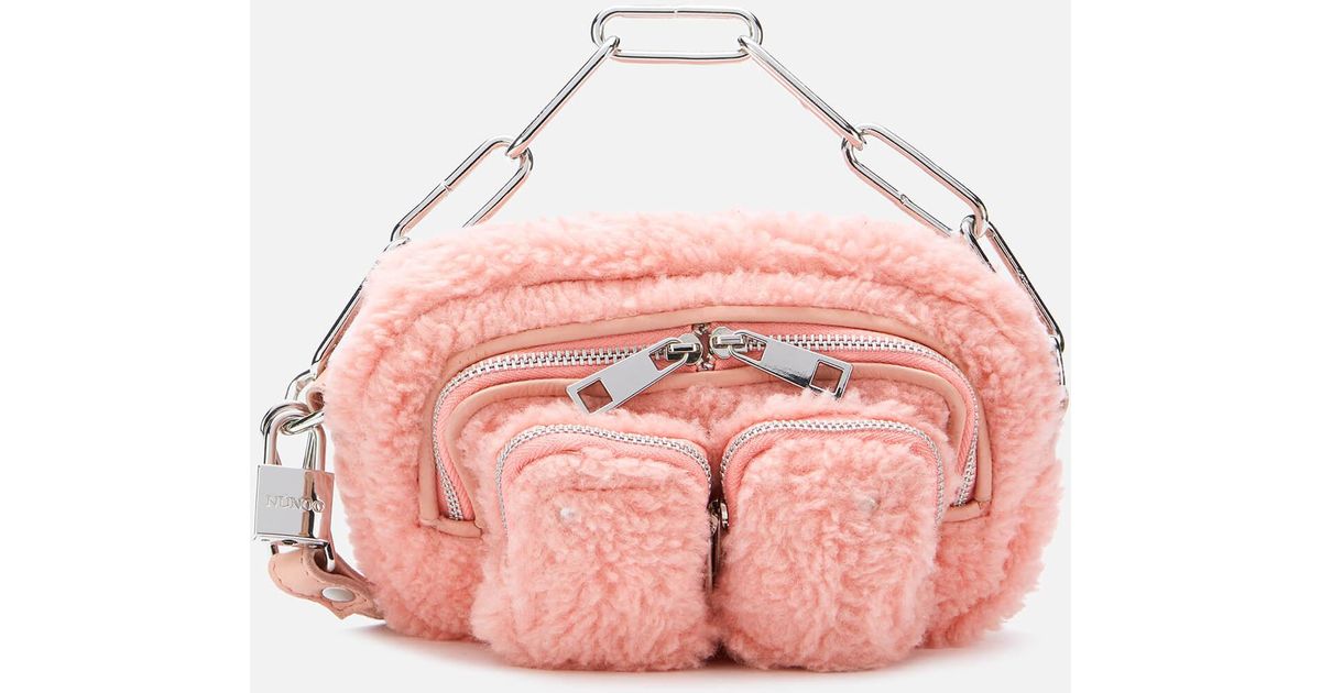 Nunoo Helena Teddy Cross Body Bag in Pink - Lyst