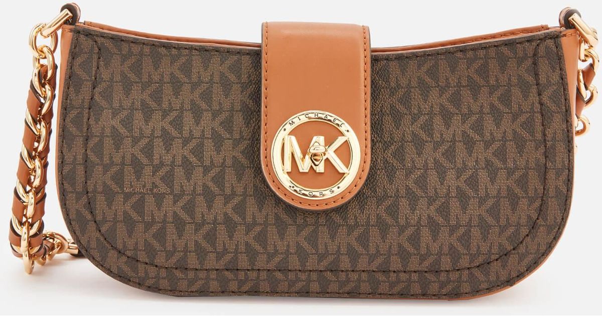 MICHAEL Michael Kors Carmen Xs Pouchette in Brown