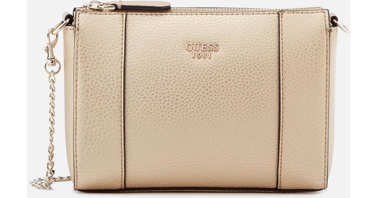 Guess Kamryn Mini Convertible Cross Body Bag in Natural Lyst Canada