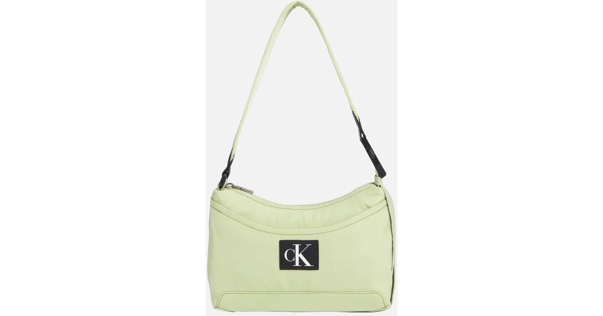 Calvin Klein Synthetic City Nylon Shoulder Bag in Green Lyst
