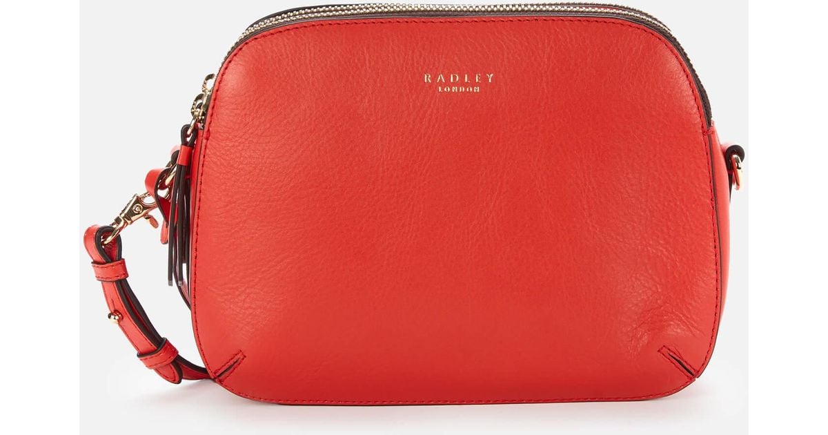 Radley Leather Dukes Place Cross Body Bag in Red Lyst