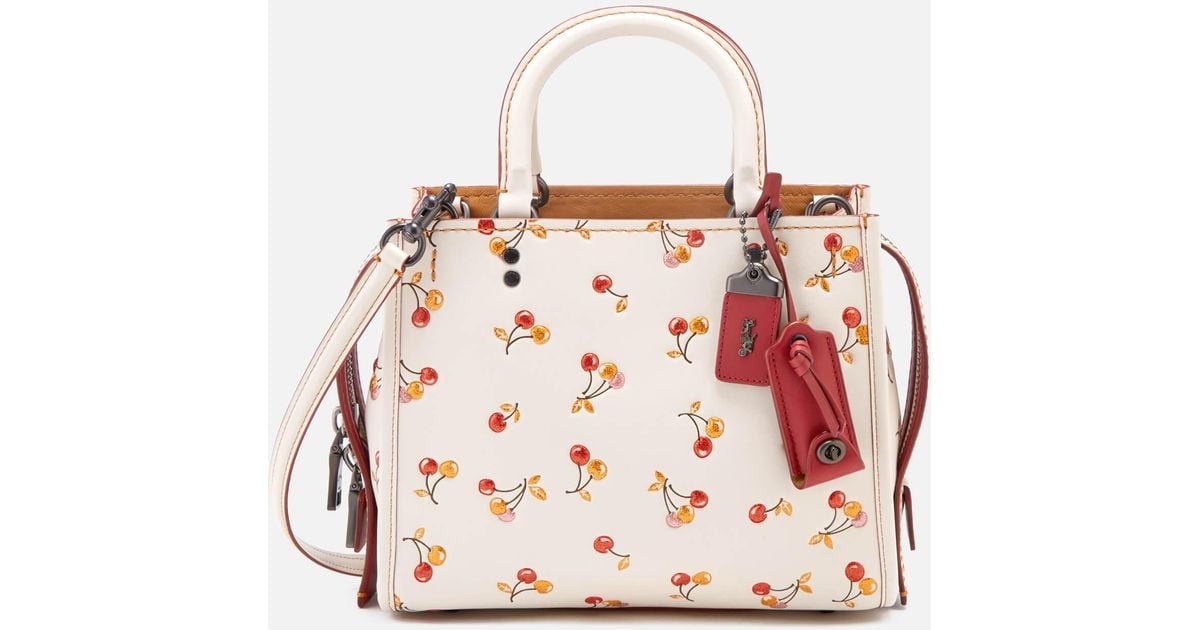 COACH Women's Cherry Print Rogue Shoulder Bag Lyst
