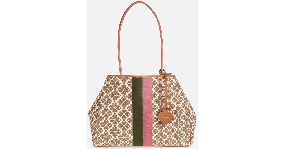 Kate Spade Everything Spade Flower Jacquard Tote Bag in Pink Lyst Canada
