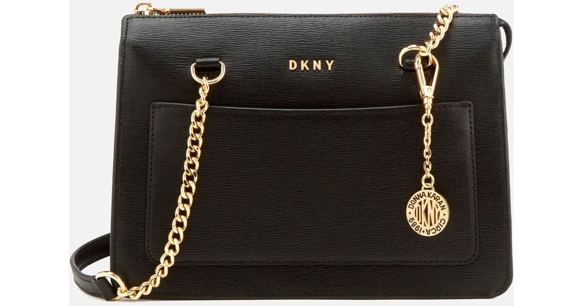 dkny black small shoulder bag