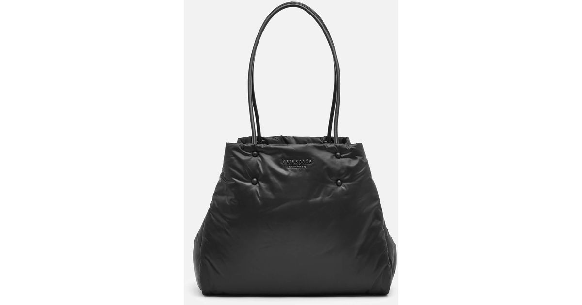 Kate Spade Everything Puffy Nylon Large Tote Bag in Black | Lyst