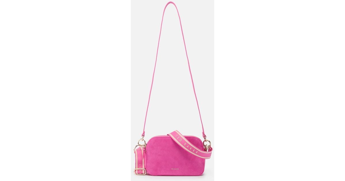 Ted Baker Dacelos Suede Camera Bag in Pink Lyst