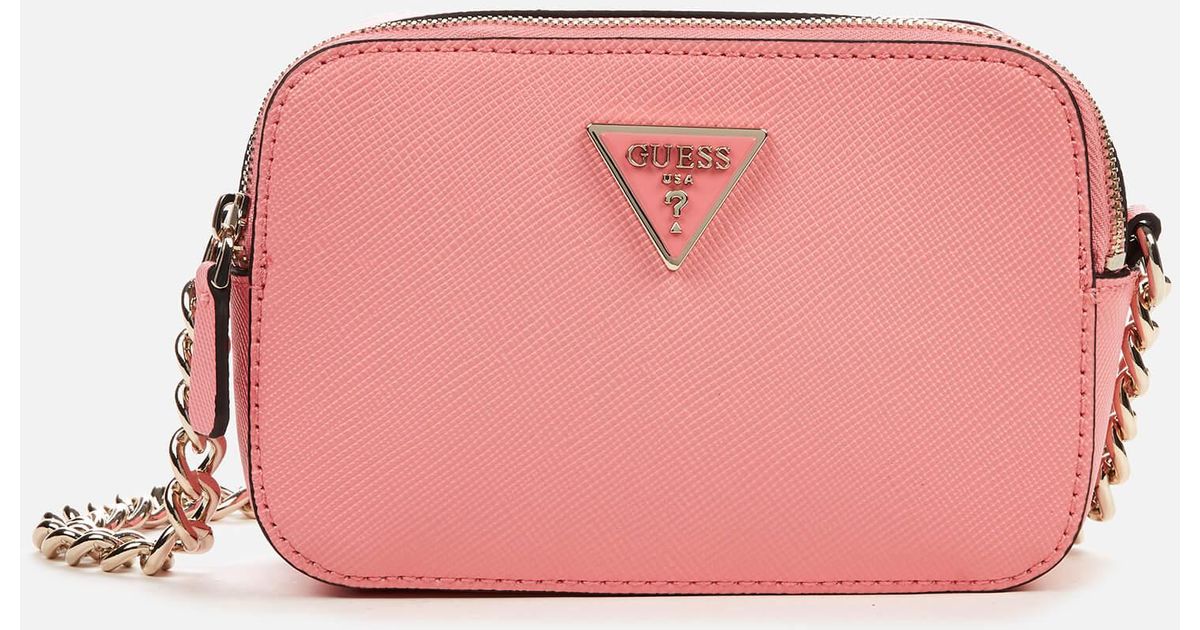 Guess Noelle Cross Body Camera Bag in Pink Lyst Australia