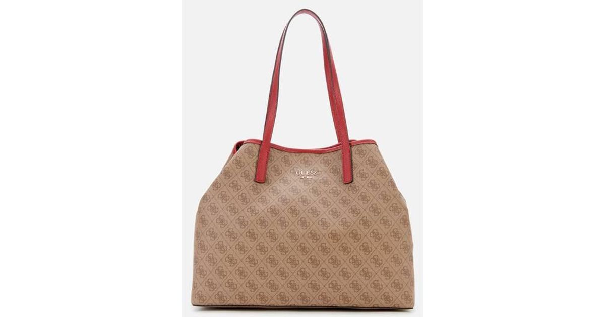 guess vikky tote cognac