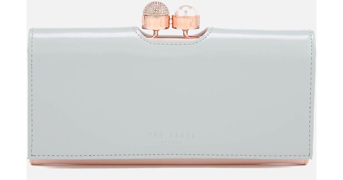Ted Baker Leather Frida Crystal Pearl Bobble Matinee Purse | Lyst UK