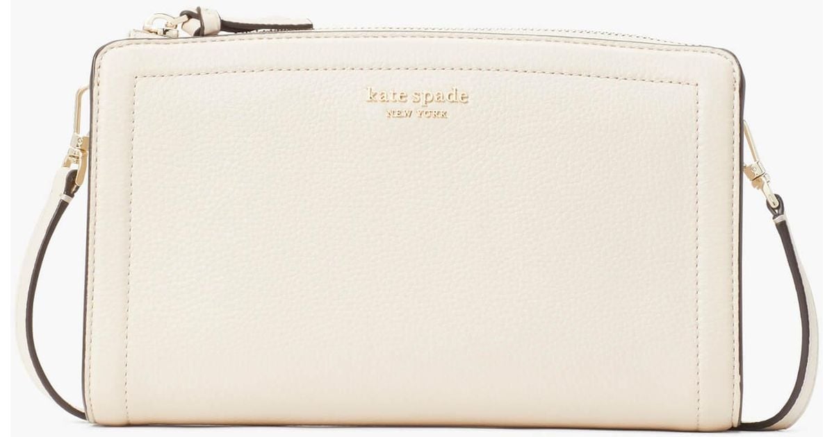 Kate Spade Leather Kate Spade Knott Pebbled Small Cross Body Bag in
