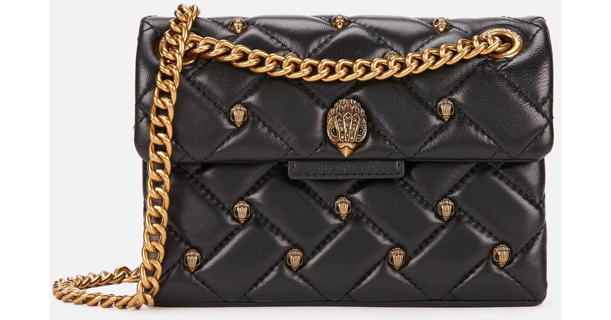 black studded mini bag