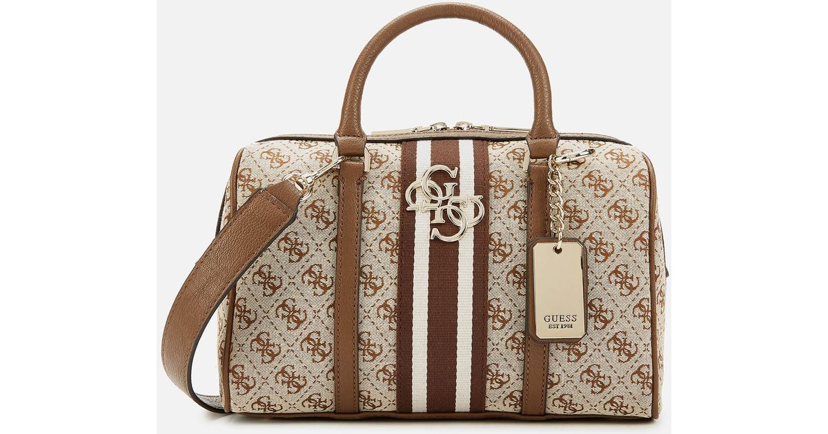Guess Bowler Bag in Brown Lyst