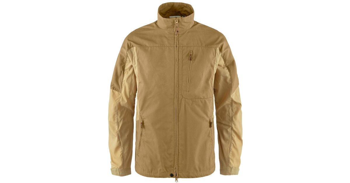 Fjallraven Ovik Stencollar Jacket Buckwheat Brown in Green for Men