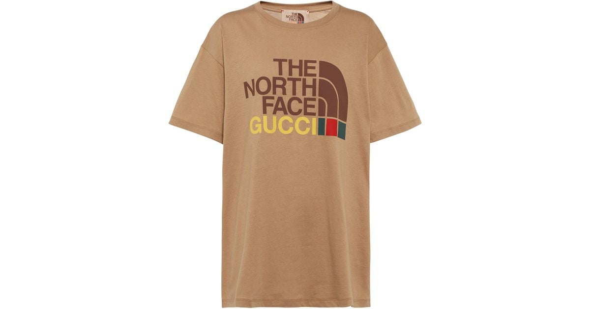 Gucci X The North Face Cotton T-shirt - Lyst