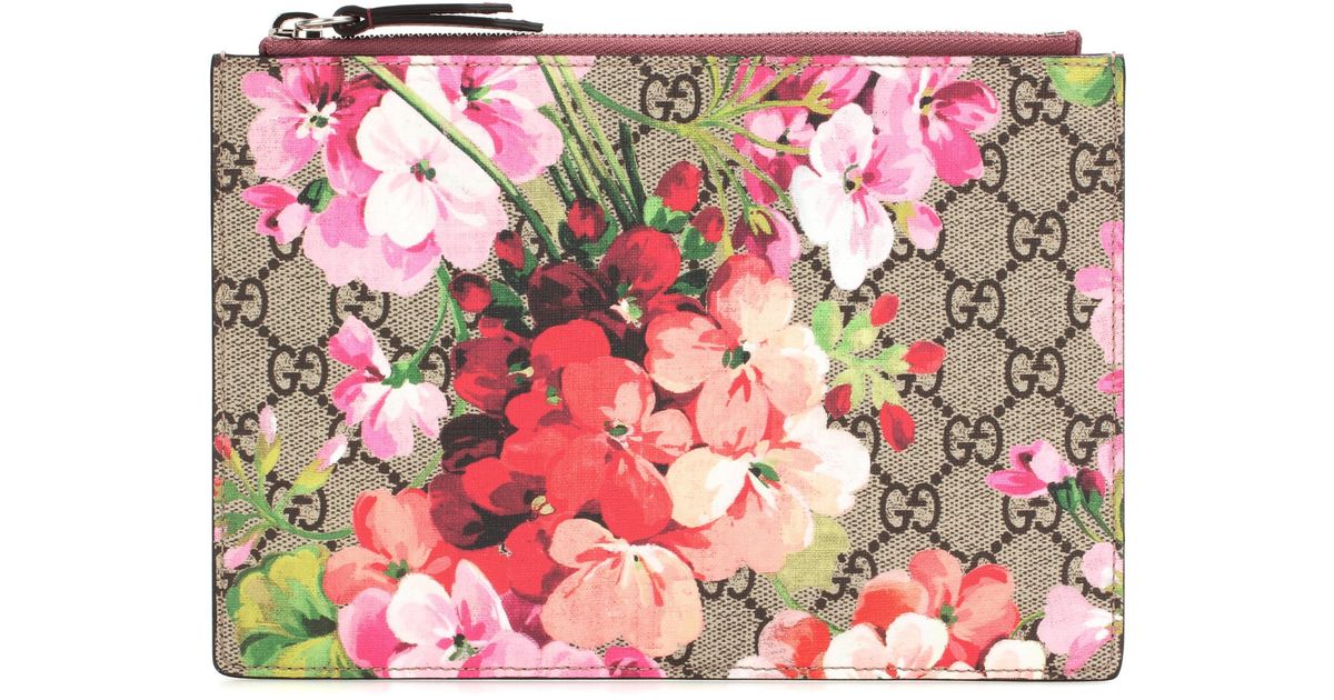 Pochette en toile imprimée GG Blooms Gucci en coloris Rose | Lyst