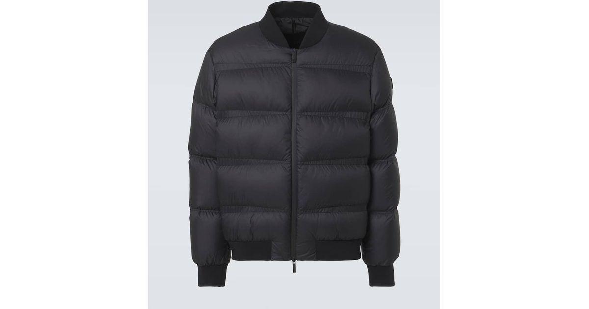 Moncler Vioz Quilted Down Bomber Jacket in Black for Men | Lyst
