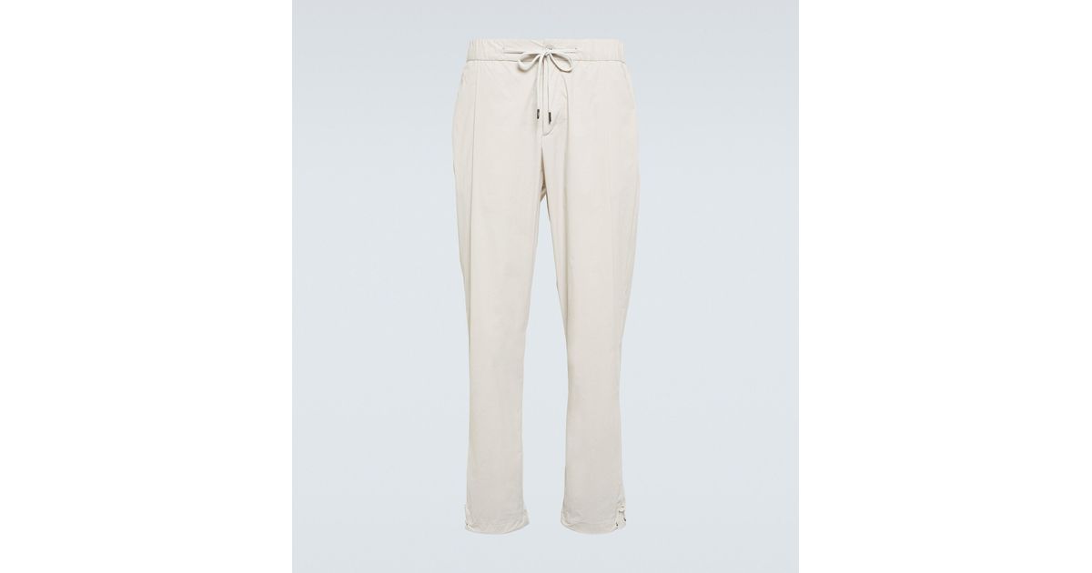 Herno Straight Technical Pants in Natural for Men | Lyst