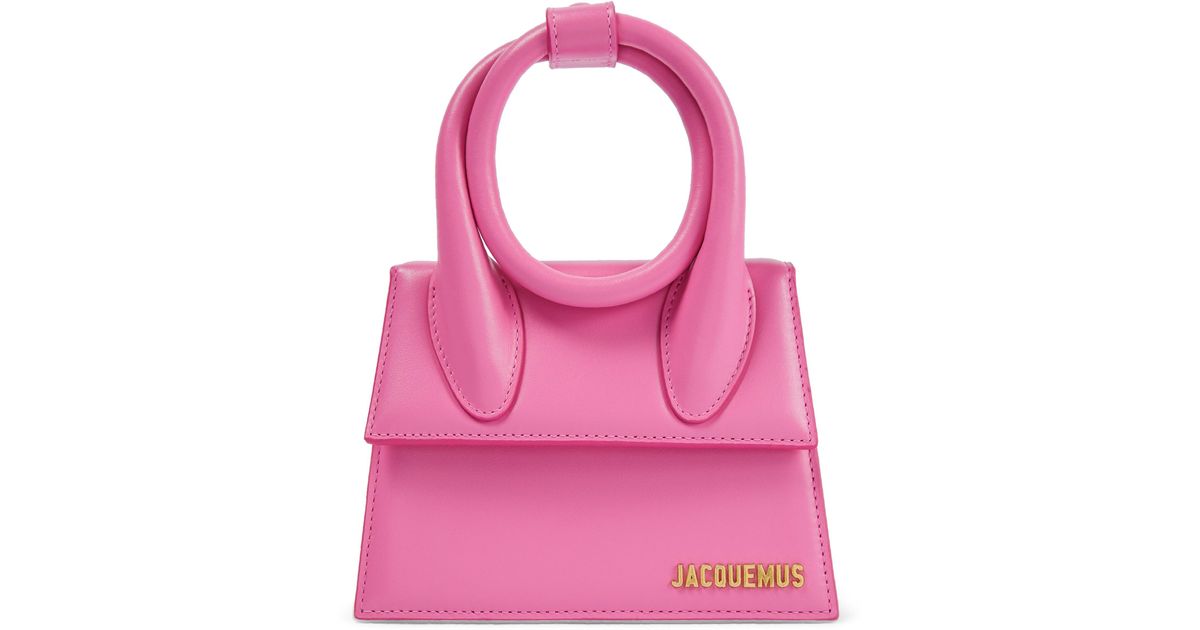 Jacquemus Le Chiquito Noeud Leather Tote in Pink | Lyst UK