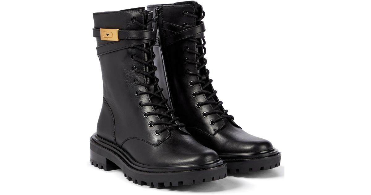 tory burch t hardware combat boot