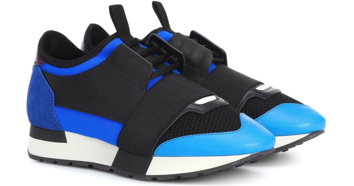 balenciaga runners femme bleu