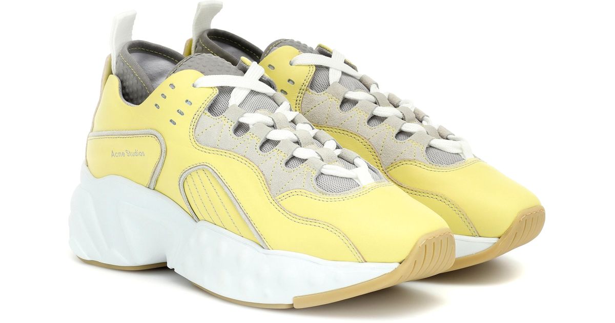 pale yellow sneakers