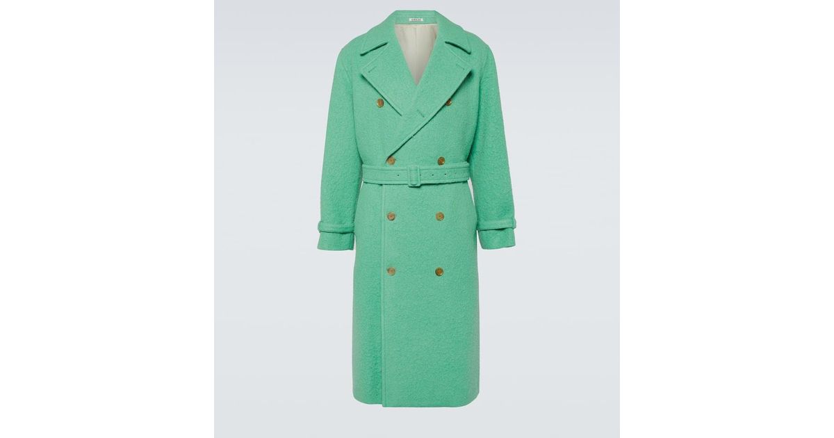 Auralee Melton wool and alpaca trench coat Auralee