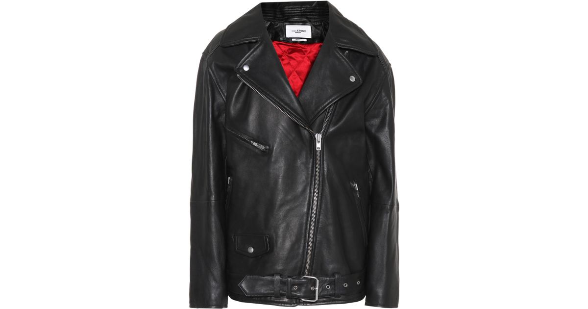 isabel marant abely leather jacket