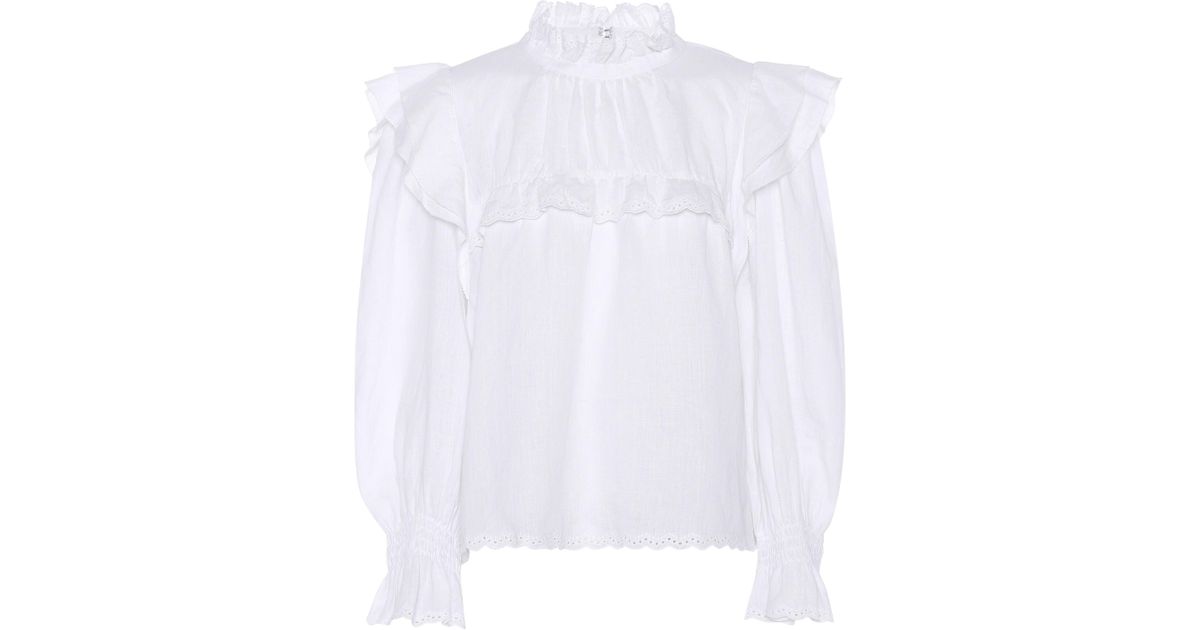 isabel marant ruffle blouse