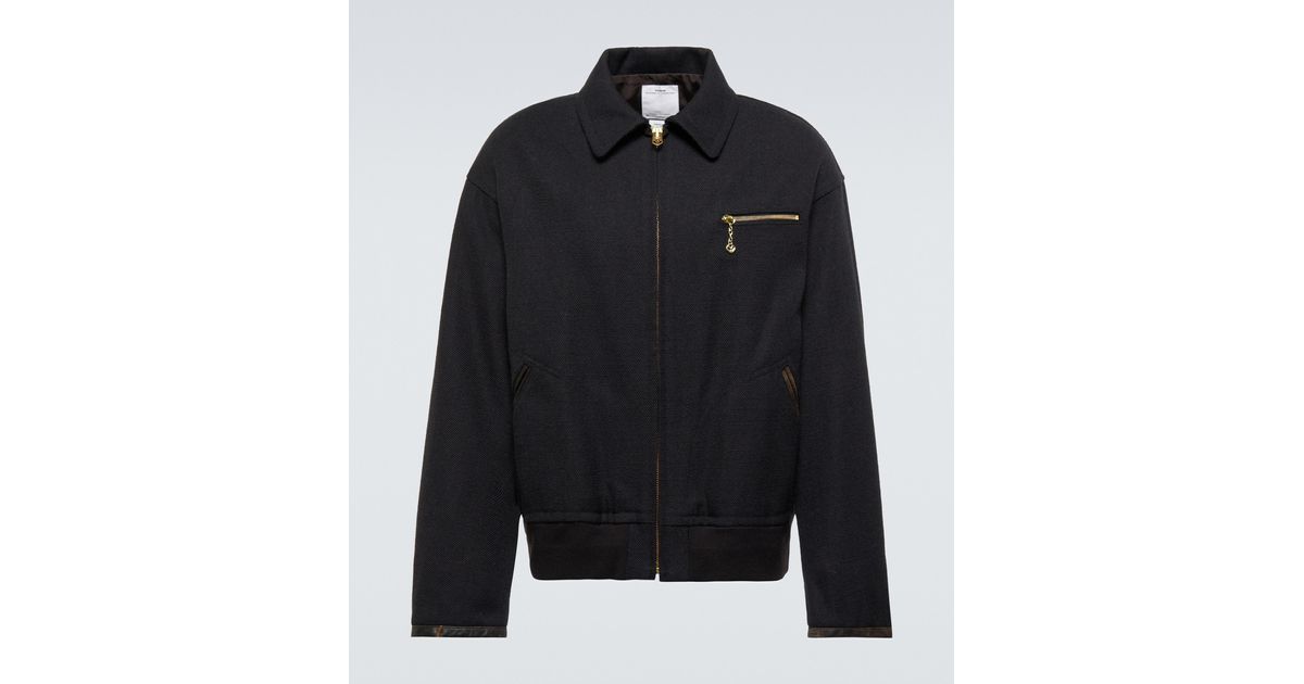 Visvim Harvey Twill Tweed Blouson Jacket in Black for Men