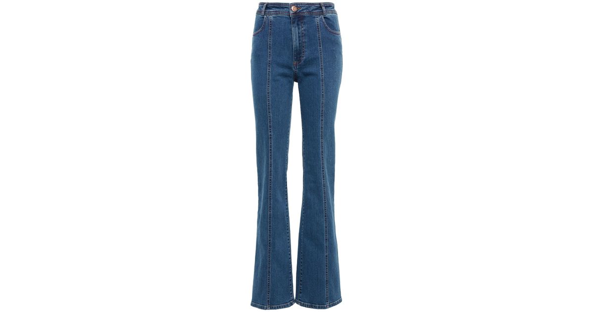 See By Chloé High-rise Flared Jeans in Blue | Lyst