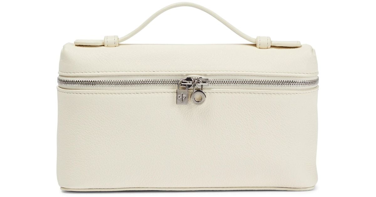 Loro Piana Extra Pocket L19 Leather Crossbody Bag in White Lyst