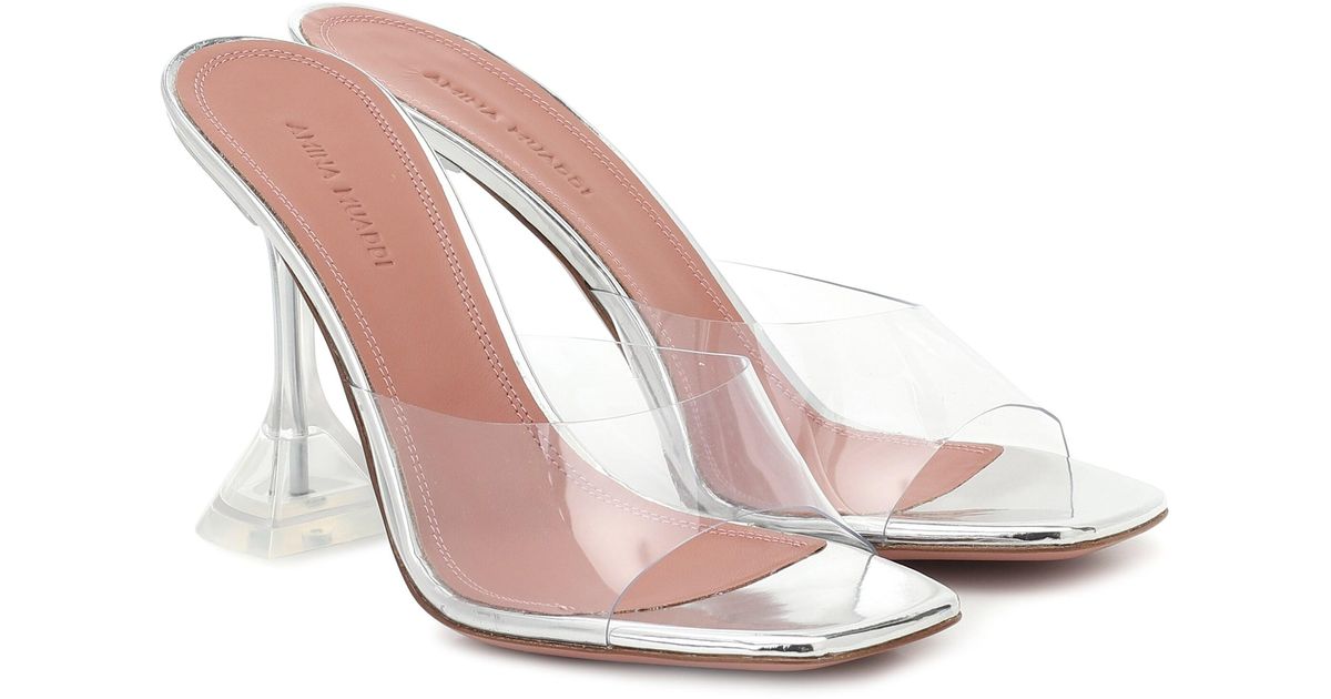 AMINA MUADDI Lupita Glass Sandal | Lyst