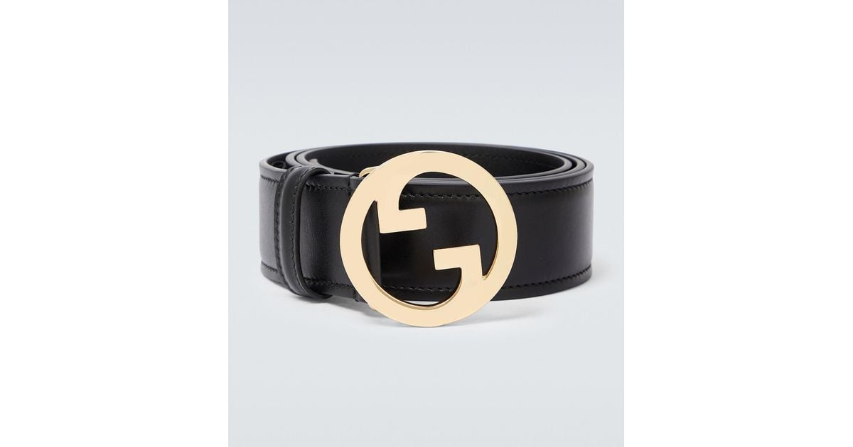 Gucci Blondie Leather Belt in Black for Men | Lyst