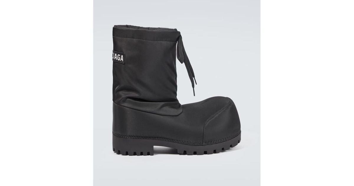 Balenciaga Alaska Nylon Ankle Boots in Black for Men Lyst UK