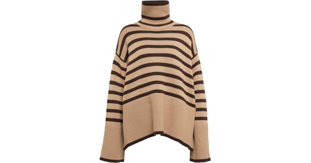 Totême Toteme Striped Turtleneck Wool 