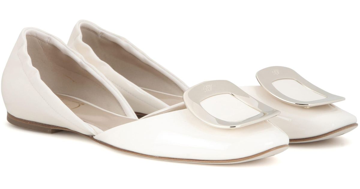 roger vivier chips ballerina flats