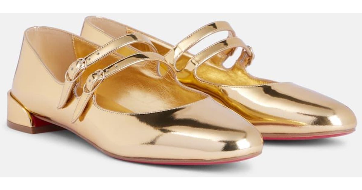 Christian Louboutin Sweet Jane Mirrored Leather Mary Jane