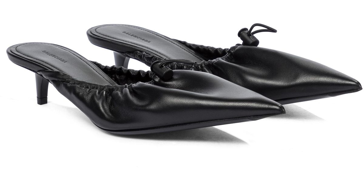 balenciaga scrunch knife mules
