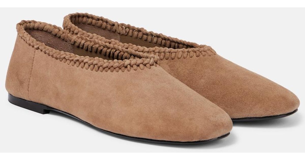 A.Emery Park Suede Ballet Flats in Brown | Lyst
