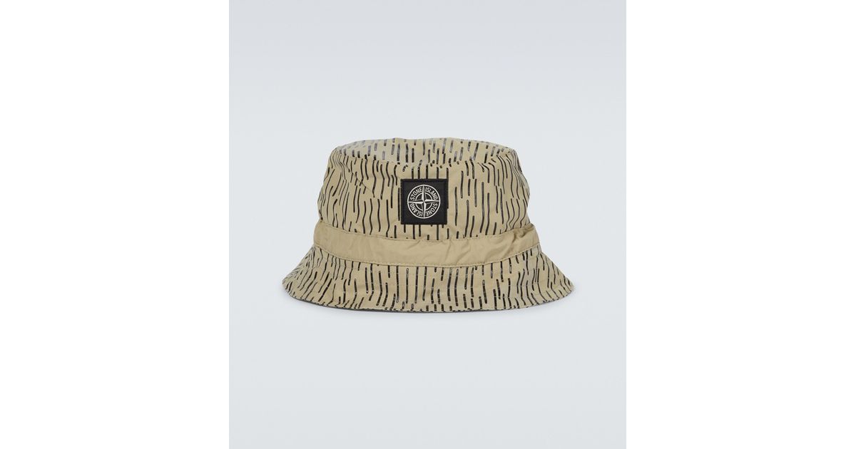 Stone Island Rain Camo Reflective Bucket Hat in Metallic for Men Lyst UK