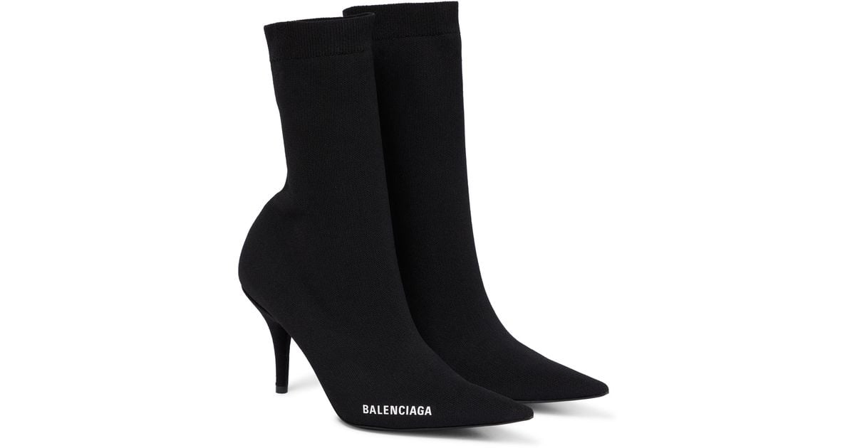 Balenciaga Knife Sock Boots in Black