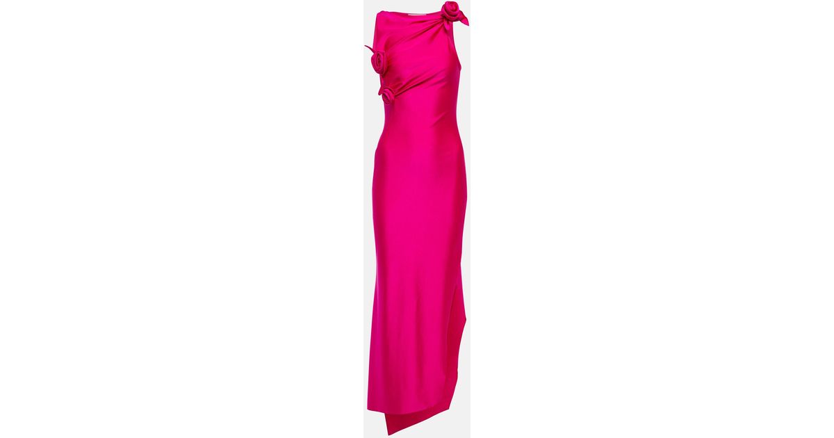 Coperni Embellished Cutout Maxi Dress in Pink | Lyst