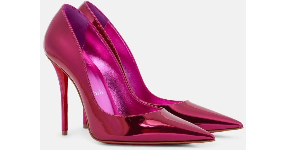 Salones Miss Z 100 De Piel de Christian Louboutin de color Rosa Lyst