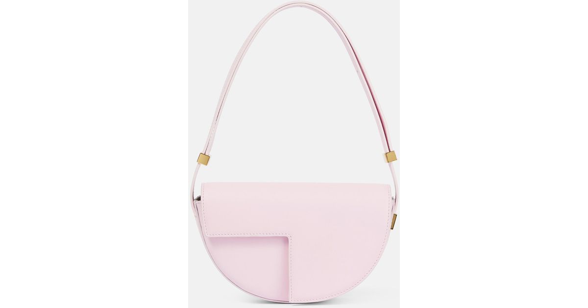 Patou Le Petit Small Leather Shoulder Bag in Pink | Lyst