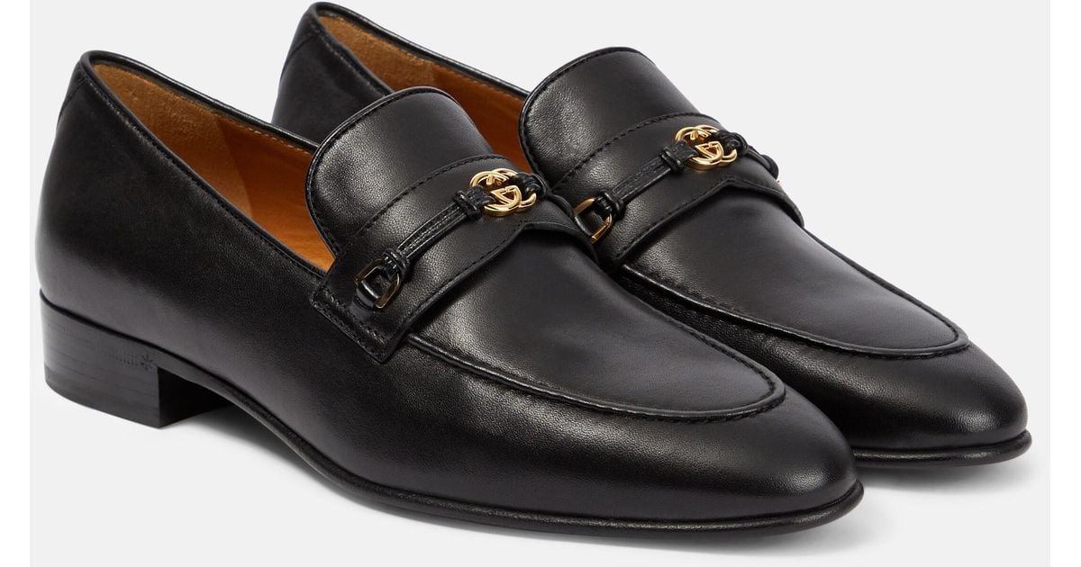 Gucci Horsebit Interlocking G Leather Loafers in Black Lyst UK