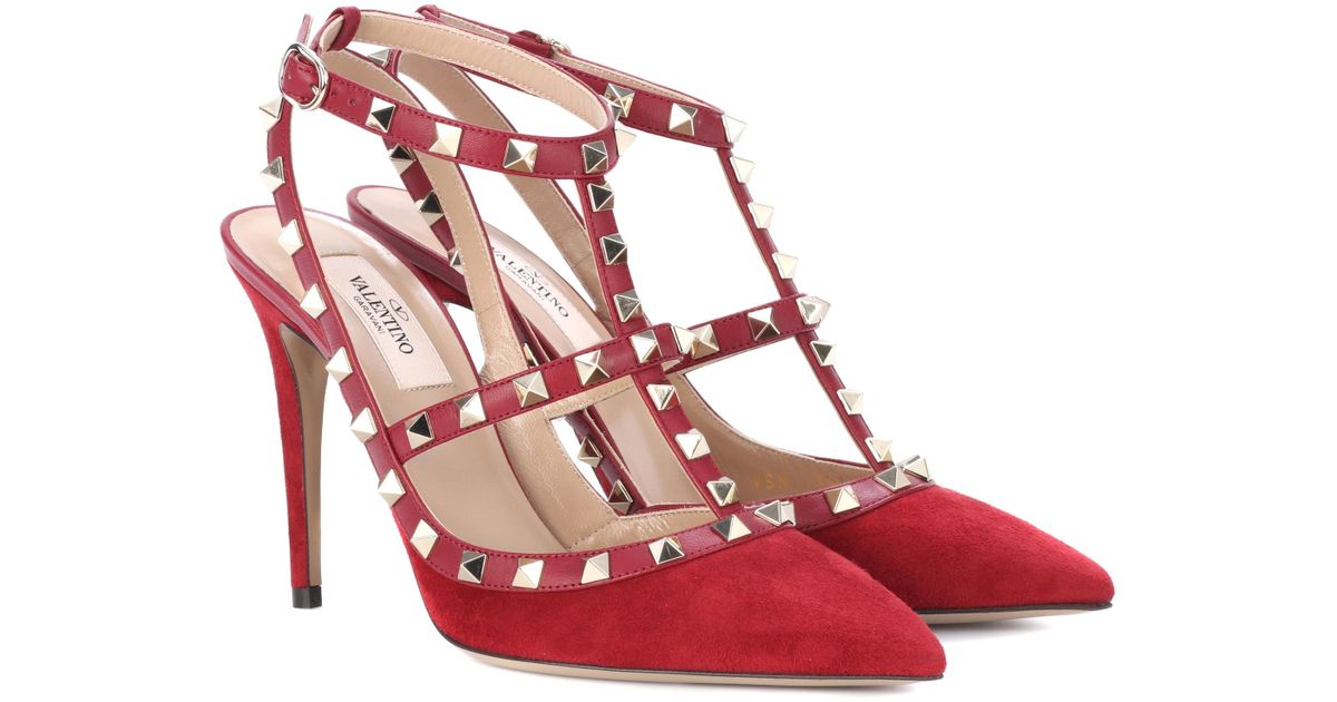 valentino suede heels