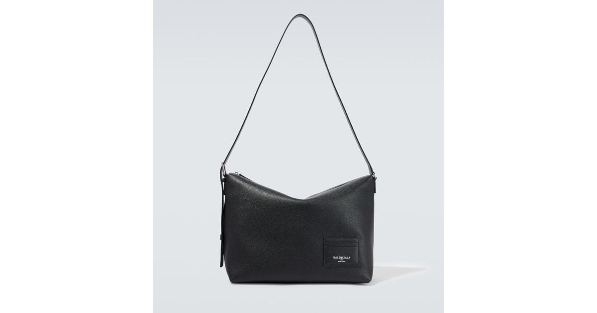 Balenciaga Credit Messenger Bag Large in Black for Men | Lyst