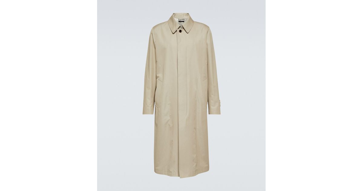 Tom Ford Cotton And Silk Coat in Natural for Men | Lyst
