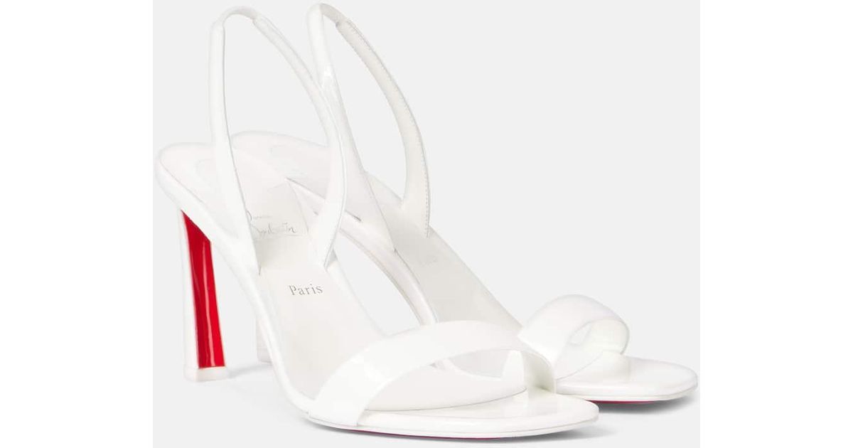 Christian Louboutin O Condora 85 Patent Leather Sandals in