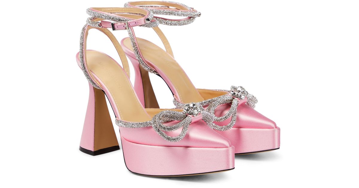 mach and mach satin pumps